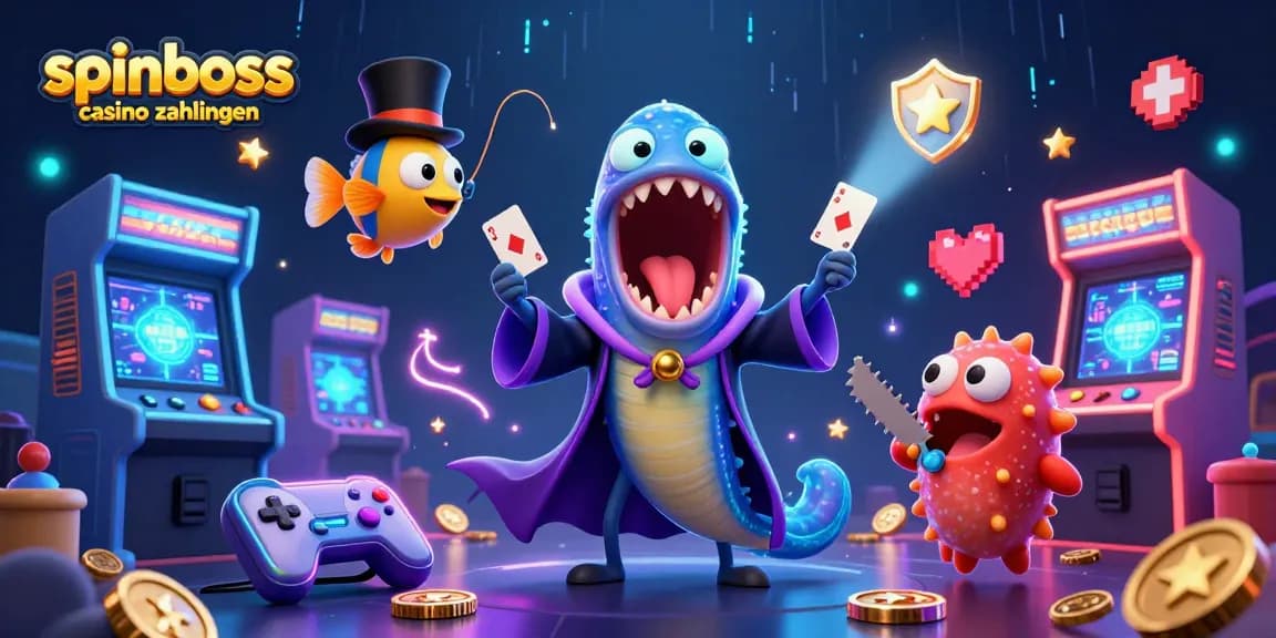 Entdecken Sie die Spinboss Casino Zahlungen mit einem lebendigen, magischen Unterwasser-Szenario.