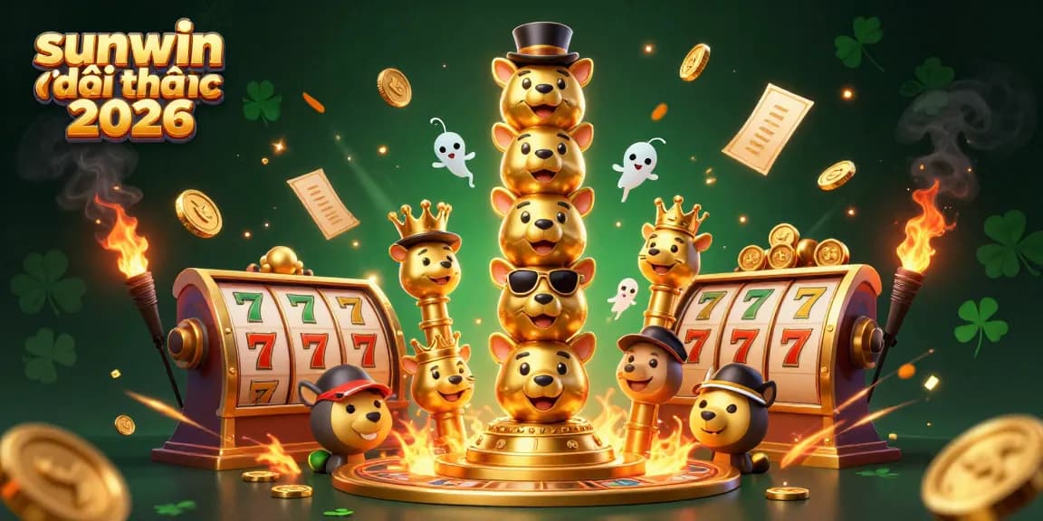 Experience the thrill of sunwin đổi thưởng 2026 at a vibrant casino with golden totem and dynamic game elements.