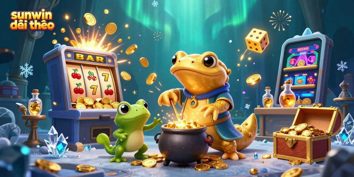 Experience sunwin đổi thưởng with a magical 3D adventure of gold, coins, and slot machines!
