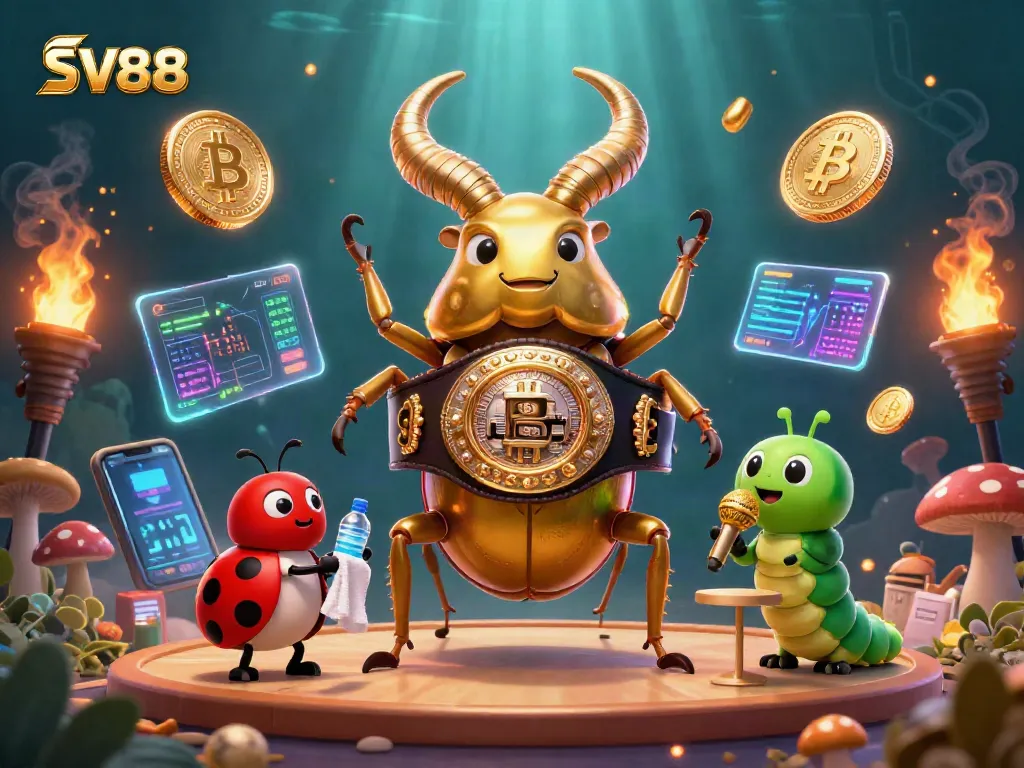 Bet on exciting victories at SV88 with a vibrant casino-themed illustration.